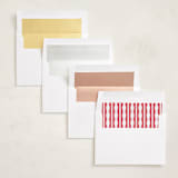 "scallop edge" - Valentine's Day Cards in Crimson by Sara Hicks Malone - Envelope Liner Options