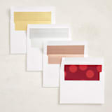 "ricrac" - Valentine's Day Cards in Cardinal by Lori Wemple - Envelope Liner Options