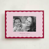 "wavy" - Valentine's Day Cards in Lilac by Jennifer Lew - Front