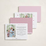 "wavy" - Valentine's Day Cards in Lilac by Jennifer Lew - Back of Card Options