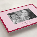 "wavy" - Valentine's Day Cards in Lilac by Jennifer Lew - Detail