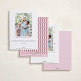 "wavy" - Valentine's Day Cards in Lilac by Jennifer Lew - Back of Card Options