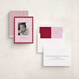 "wavy" - Valentine's Day Cards in Lilac by Jennifer Lew - Assembled