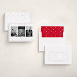 "Simple Hearts" - Valentine's Day Cards in Cherry by Danielle Nakashima - Assembled