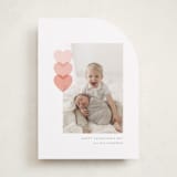 "Love Hearts" - Valentine's Day Cards in Peach by Hudson meet Rose - Front