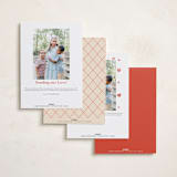 "Vintage ribbon" - Valentine's Day Cards in Cherry by Megan Cash - Back of Card Options