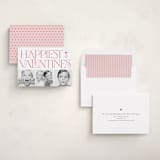 "happiest valentine's" - Valentine's Day Cards in Rose by Laura Hamm - Assembled