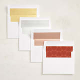 "Mod Heart" - Valentine's Day Cards in Cherry by Ekko Studio - Envelope Liner Options