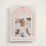 "Valentine Crest" - Valentine's Day Cards in Latte by Jackie Crawford - Front