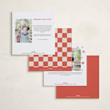 "four squares" - Valentine's Day Cards in Strawberry by Anastasia Makarova - Back of Card Options