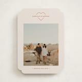"Simple Heart" - Valentine's Day Cards in Strawberry by Ekko Studio - Front