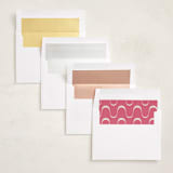 "Lovely Type" - Valentine's Day Cards in Bubblegum by Laura Hankins - Envelope Liner Options