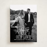 "Sending Script" - Valentine's Day Cards in Cloud by Jackie Crawford - Front