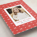 "Little Hearts & Bows" - Valentine's Day Cards in Cherry by Maria Alou - Detail