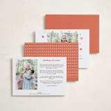 "Love in watercolor" - Valentine's Day Cards in Coral by Sabrin Deirani - Back of Card Options
