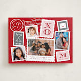 "Postmark" - Valentine's Day Cards in Paprika by Sarah Brown - Front