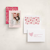 "Passing Notes" - Valentine's Day Cards in Blush by Annie Clark - Assembled