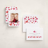 "Watercolor Hearts" - Valentine's Day Cards in Rose by Vivian Yiwing - Assembled