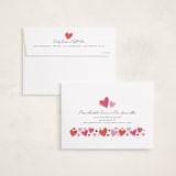 "Watercolor Hearts" - Valentine's Day Cards in Rose by Vivian Yiwing - FREE Recipient Addressing