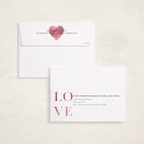 "Love You So Much" - Valentine's Day Cards in Berry by Zhay Smith - FREE Recipient Addressing