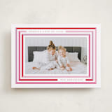 "Candy Stripes" - Valentine's Day Cards in Cherry by Kristie Kern - Front
