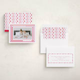 "Candy Stripes" - Valentine's Day Cards in Cherry by Kristie Kern - Assembled
