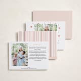 "Watercolor Frame" - Valentine's Day Cards in Rose by Wildfield Paper Co - Back of Card Options
