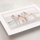 "Watercolor Frame" - Valentine's Day Cards in Rose by Wildfield Paper Co - Detail