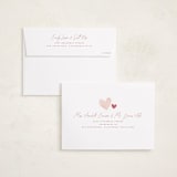 "Watercolor Frame" - Valentine's Day Cards in Rose by Wildfield Paper Co - FREE Recipient Addressing