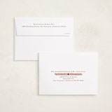 "Scandinavian Heart Block Print" - Valentine's Day Cards in Rust by Shiny Penny Studio - FREE Recipient Addressing