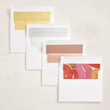 "lovely painting" - Valentine's Day Cards in Flamingo by Sumak Studio - Envelope Liner Options