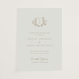 "floral crest" - Vellum Overlays in Champagne by Cass Loh - Vellum Overlay