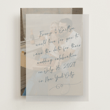 "Ink scribble" - Vellum Overlays in Navy by Adelyn T. - Front