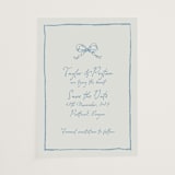 "ribbon bow drawing" - Vellum Overlays in Dusty Blue by Cass Loh - Vellum Overlay