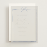 "ribbon bow drawing" - Vellum Overlays in Canopy by Cass Loh - Front