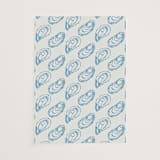"Oyster" - Vellum Overlays in Oyster Blue by Megan Davis - Vellum Overlay