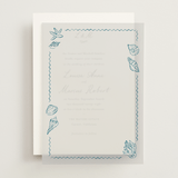 "Puglia" - Vellum Overlays in Ocean by Pati Cascino - Front