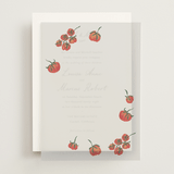 "Petit Pomodoro" - Vellum Overlays in Tomato by Jackie Crawford - Front