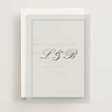 "Sweetly Scalloped" - Vellum Overlays in Ocean by Catherine Culvenor - Front