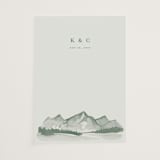 "Mountain Ridge" - Vellum Overlays in Pine by Amy Kross - Vellum Overlay