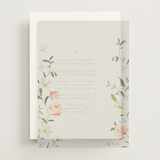 "Garden View" - Vellum Overlays in Peach by Everett Paper Goods - Front