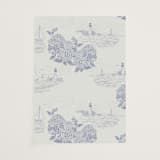 "Coastal Toile" - Vellum Overlays in Periwinkle by Jenna Holcomb - Vellum Overlay