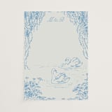 "Sweet Swan" - Vellum Overlays in Bluebell by Pati Cascino - Vellum Overlay