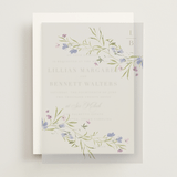 "Sweeping Meadow" - Vellum Overlays in Wisteria by Everett Paper Goods - Front