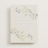 "Sweeping Meadow" - Vellum Overlays in Wisteria by Everett Paper Goods - Vellum with Card
