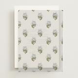 "Blockprint" - Vellum Overlays in Powder Blue by Olivia Kanaley Inman - Front