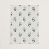 "Blockprint" - Vellum Overlays in Powder Blue by Olivia Kanaley Inman - Vellum Overlay
