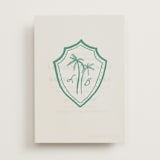 "Palm Tree Crest" - Vellum Overlays in Palm by Erika Firm - Vellum with Card