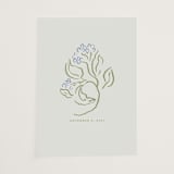 "Sketched Foliage" - Vellum Overlays in Periwinkle by Susan Zinader - Vellum Overlay