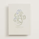 "Sketched Foliage" - Vellum Overlays in Periwinkle by Susan Zinader - Vellum with Card